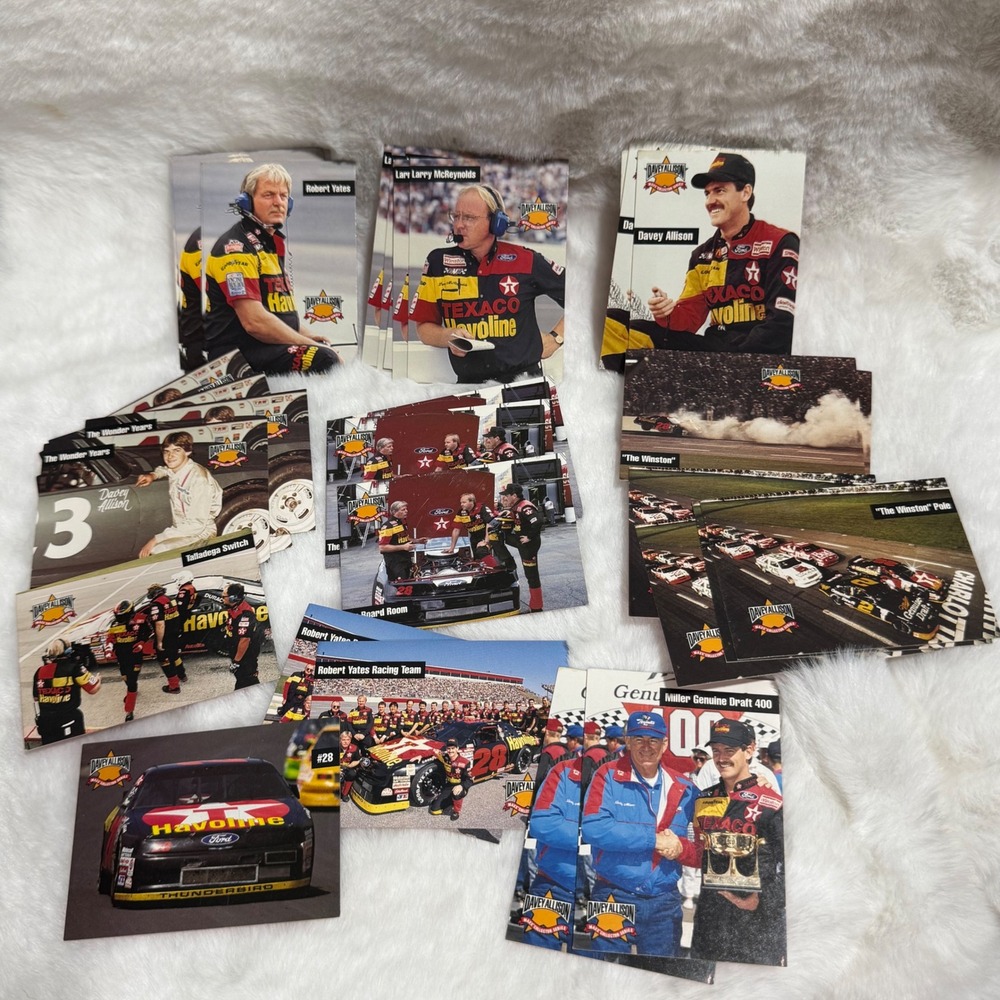 33pc 1993 Maxx Davey Allison Texaco Havoline NASCAR Racing Cards Lot Duplicates
